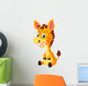 Cute giraffe cartoon Wall Decal