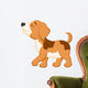 Dog cartoon walking Wall Decal