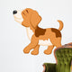 Dog cartoon walking Wall Decal