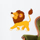 Lion cartoon walking Wall Decal