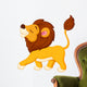 Lion cartoon walking Wall Decal