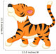 Cute tiger cartoon Wall Decal