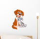Cute Cat and Dog Wall Decal