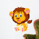 Cute young tiger cartoon Wall Decal