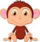 Cute Baby Monkey Cartoon Wall Decal