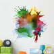 abstract color watercolor blot background Wall Decal