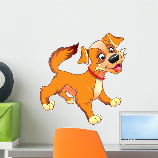 The funny puppy Wall Decal