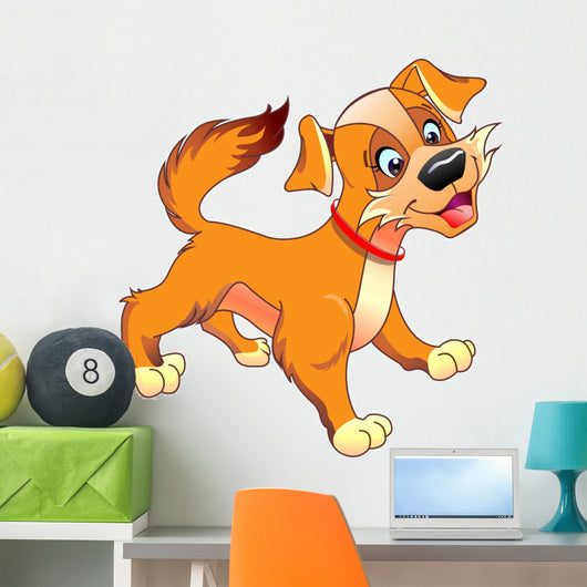 The funny puppy Wall Decal