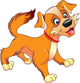 The funny puppy Wall Decal