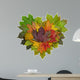 leaf heart Wall Decal