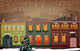 Christmas snowy old town Wall Mural