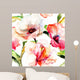 Seamless Wallpaper with Lily Wall Decal Design 2
