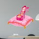 Stylish Princess Shoe Placed on Fancy Pillow 