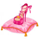Stylish Princess Shoe Placed on Fancy Pillow 