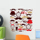 Retro Vintage Seamless Pattern Wall Decal Design 1