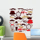Retro Vintage Seamless Pattern Wall Decal Design 1