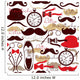 Retro Vintage Seamless Pattern Wall Decal Design 1