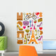 vector france icons set Wall Mural