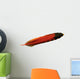 Orange Colored Feather of a Flicker Bird Wall Decal