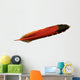 Orange Colored Feather of a Flicker Bird Wall Decal
