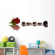 rose et galets Wall Decal