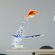 goldfish jumping out of the water 