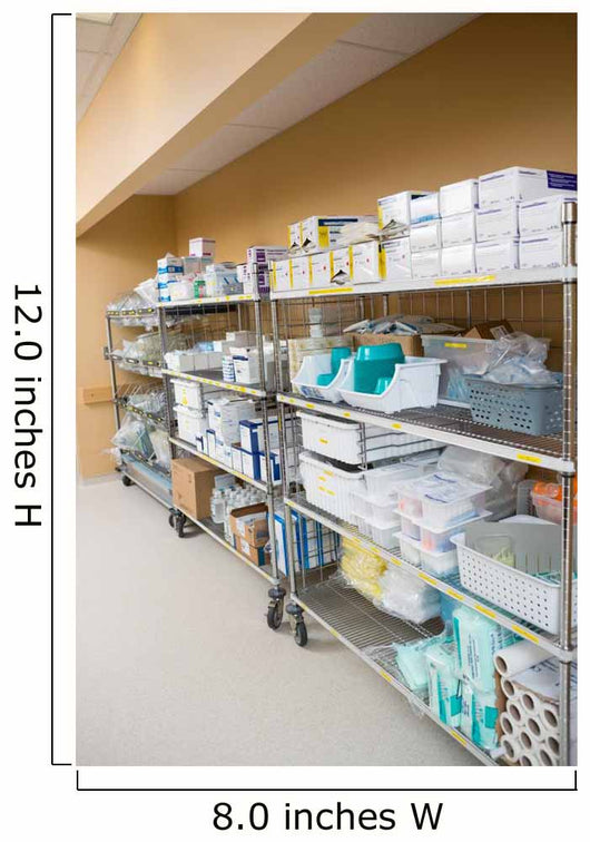 Hospital Supplies Arranged on Trollies 