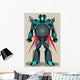 Grey Grunge Robot Wall Mural