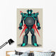 Grey Grunge Robot Wall Mural