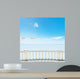 White Balcony on Terrace Near Sea 