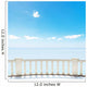 White Balcony on Terrace Near Sea 