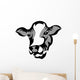 Cow Head Wall Decal