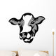 Cow Head Wall Decal