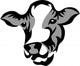 Cow Head Wall Decal