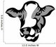 Cow Head Wall Decal