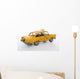 An old vintage taxi cab over a white background Wall Decal