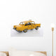 An old vintage taxi cab over a white background Wall Decal