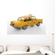 An old vintage taxi cab over a white background Wall Decal
