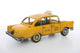 An old vintage taxi cab over a white background Wall Decal