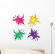 colored blots Wall Decal