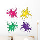 colored blots Wall Decal