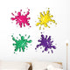 colored blots Wall Decal