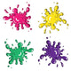 colored blots Wall Decal