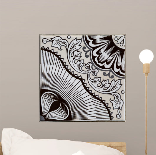 Traditional tiles from Porto, Portugal Wall Mural