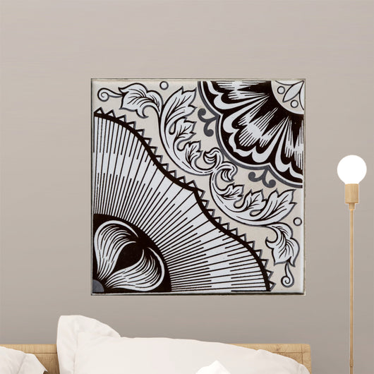 Traditional tiles from Porto, Portugal Wall Mural