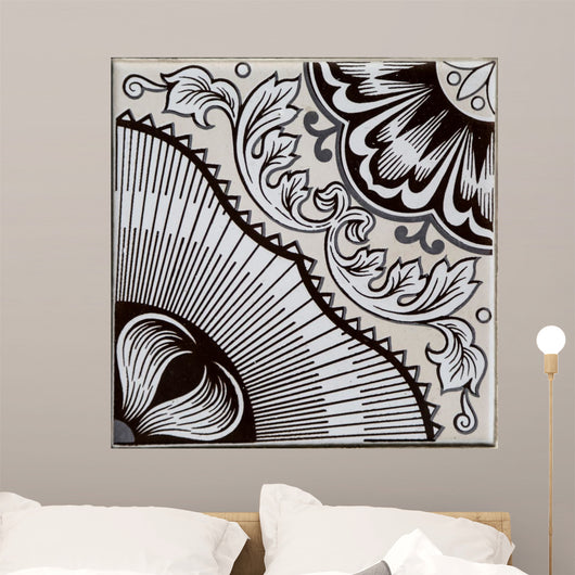 Traditional tiles from Porto, Portugal Wall Mural