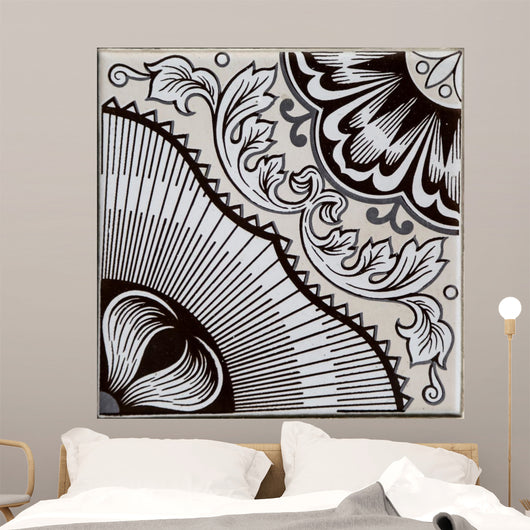 Traditional tiles from Porto, Portugal Wall Mural