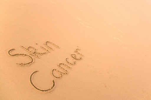 Skin Cancer Written Sand Wall Decal