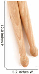 A Close-Up of Wooden Percussion Drum Sticks Wall Decal