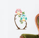 Cute Couple Owls On The Tree Wall Decal